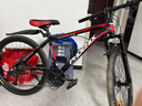 凤凰（Phoenix） 山地自行车成年人男士女士学生变速减震油刹线刹山地车自行车 黑红/铝合金车架/蓝图定位 26寸（身高160-180左右） 30速数字指拨/默认线碟可改油碟 实拍图