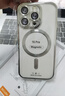 HotFire 适用苹果16pro 手机壳 iPhone 16 Pro保护套 电镀磁吸防摔升级镜头全包男女同款壳-闪耀银 实拍图