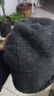 卡蒙休闲灰色帽子女鸭舌贝雷帽大脸宽八角贝雷帽女秋冬毛呢堆堆帽5100 深灰色 均码 可调节(57.5cm) 实拍图