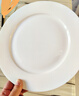 瓷侠客纯白色骨瓷西餐盘碟子超大盘子酒店用品餐具摆台圆平盘 10英寸平盘西餐盘（四个装） 实拍图