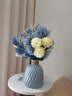 吕姆克花瓶陶瓷摆件假花干花鲜花插花小花瓶装饰容器蓝色高14.5cm 3550 实拍图