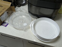 适配美的格兰仕食品级微波炉专用蒸盒多层蒸笼容器 (5%的人群选择)单层+1张硅胶不粘蒸布【加厚升级 实拍图