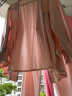 金三塔商场同款真丝睡衣女两件套100%桑蚕丝宽松情侣丝绸睡衣套装 桃盈粉（重磅19姆米） XL 实拍图