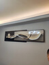 墨派（Mopai）现代轻奢客厅沙发背景墙装饰画2025新款叠加画极简高级感挂画 光之魅影 210x55cm(适合3米沙发)晶瓷 实拍图