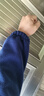 罗蒙（ROMON）夹克男秋冬季潮流棒球服抓绒衣加厚立领摇粒绒外套男装ZR58蓝XL 实拍图