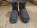 京东京造【中筒经典】雪地靴女冬季羊皮毛一体保暖防寒短靴灰色38 实拍图