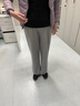 浪莎秋冬女裤桑蚕丝羊毛阔腿裤垂感毛呢加绒裤高腰直筒休闲裤子 实拍图