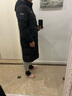 卡尔美（KELME） 长款羽绒服男冬季新款连帽厚款保暖外套运动休闲鸭绒大衣 黑色 XL 实拍图