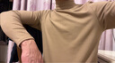 猫人加厚德绒打底衫男士秋冬季半中高领双面磨绒内搭上衣服长袖t恤男 实拍图