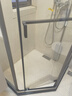 九牧（JOMOO）【定制】极窄小户型钻石移门整体淋浴房一体式淋浴隔断玻璃门E13 枪灰光玻900*1000*2000 实拍图