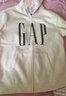 GAP男女装秋季款印花字母logo抓绒连帽卫衣休闲外套660128 实拍图