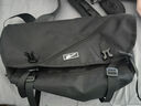 回力（Warrior）斜挎包男士挎包男女潮牌大容量单肩包学生情侣休闲运动小背包邮差 黑色【面料新升级/可放14英寸电脑】 实拍图