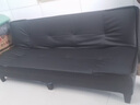 沐乐旭沙发折叠两用沙发床三人位出租房公寓经济型客厅布艺沙发 深灰色【80%顾客选择】 一人位 1.2m +2抱枕 实拍图