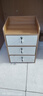 宜造（YIZAO）文件柜办公室带锁抽屉柜移动柜子收纳桌下储物柜木质矮柜小柜子 【三抽三锁无滑轮】田园橡木33cm 实拍图