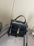 viney斜挎包包女包牛皮红色新娘婚包轻奢生日礼物送女友老婆 【黑色】实用高级感女生单肩手提包 实拍图