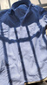 杉杉 加绒衬衫男 秋冬季新款加绒加厚保暖衬衣男士条纹轻商务休闲上班衣服 A7563-2蓝(加绒款) 40  实拍图
