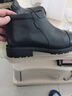 强人冬季棉鞋3515羊毛保暖三接头皮鞋头层牛皮商务男鞋 JDS16C 黑 40 实拍图