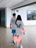 MDlila《两件装》情侣装夏季衣服短袖t恤套装一男一女休闲宽松班服定制 月亮星星鱼 男白+女白（两件装） L 男+女M 实拍图