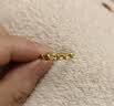 中国黄金（CHINA GOLD）黄金戒指女足金四叶草戒指首饰素圈指环生日七夕礼物送女友老婆 刻字/贺卡*足金戒指 约2g【玫瑰礼盒】 实拍图
