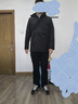 爱登堡男装休闲连帽夹克男秋冬季外套防风茄克黑色-升级款180/96A(2XL) 实拍图
