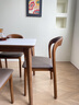真缘实木餐椅家用靠背书房椅现代简约轻奢餐桌椅子北欧餐厅吃饭凳子 胡桃木色＋熟褐色(软包) 【高级感餐椅】 实拍图