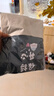 崇朗（CHONGLANG）防水围裙女厨房做饭防油男士炒菜围腰厨师可擦手工作服 蓝底灰保持开心1条（H肩带围裙） 实拍图