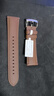 中沃适配华为手表表带watch4pro/gt5/gt4/watch3/gt3pro/buds原款真皮运动氟橡胶钛金属表带 可可棕【原款时尚款真皮表带】46/48MM表盘 适用46/48mm表盘 实拍图