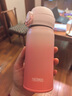 膳魔师（THERMOS）保温杯大容量水杯儿童男女士杯子情侣不锈钢生日礼物定制刻字JNL 316L不锈钢-珊瑚粉 350ml 实拍图