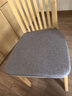陌桐帛枝餐椅垫坐垫中式马蹄形四季通用防滑纯色椅子垫餐厅家用 灰色 大号马蹄形45*42cm*3cm厚 实拍图