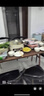 巨齐餐桌家用小户型轻奢简约现代桌子出租房用长方形饭桌餐饮商用桌椅 胡桃色(送货上门) 140cm 长 80cm宽 75cm高 单桌 实拍图