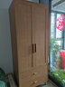 林氏家居原木风衣柜卧室家用简约租房衣柜双门储物柜子家具AC12D 【0.79*2.04m】两门衣柜(带抽屉) 实拍图
