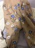 G.DUCKKIDS小黄鸭婴儿秋衣套装全棉高腰护肚秋裤男女宝宝长袖分体睡衣 可爱熊 90 cm 实拍图