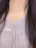 中国黄金（CHINA GOLD）黄金蝴蝶项链女士简约轻奢足金吊坠首饰生日情人节礼物送女友老婆 【今/次日达】灵动蝴蝶吊坠【赠镀金银链】约0.3g 实拍图