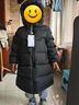 保姆鹅  儿童羽绒服宝宝中长款护脸加厚鸭绒外套防风保暖童装冬装 藏蓝 110 实拍图
