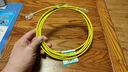PANDUIT 泛达超六类细网线CAT6A类跳线家用电脑宽带POE监控万兆高速成品线 典雅黄 3米 实拍图