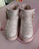 百丽童鞋冬季独家款儿童雪地靴女童加绒保暖棉鞋宝宝靴子 粉色32码 实拍图