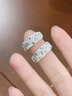 COISE老人耳环妈妈999足银国潮中式耳圈耳饰耳坠生日礼物送长辈婆婆 满天星耳环一对 送妈妈 实拍图