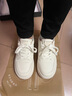达芙妮女士休闲鞋厚底小白鞋百搭软底舒适平底显瘦运动板鞋女 奶茶色37 实拍图