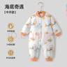 贝肽斯婴儿衣服夹棉连体衣秋冬款新生儿男女宝宝保暖外出棉服哈衣 实拍图