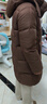 美力城暖天鹅泡芙羽绒服中长款女高端90鹅绒加厚外套保暖157 棕色 M （110-125斤） 实拍图