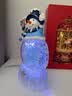 五月家生日女生日旋转雪花雪人梦幻水晶球音乐摆件送女生生日礼物盒 实拍图