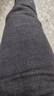 真维斯（JEANSWEST）牛仔裤男加绒2025冬季轻商直筒修身保暖牛仔长裤男黑色加绒33 实拍图