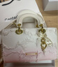 CENTARLKATTY小众设计渐变粉手提小方包包女2025春夏新款戴妃包 流苏渐变粉 实拍图