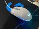 罗技（G）G102二代鼠标有线电竞游戏鼠标机械轻量化人体工学RGB流光灯效宏编程三角洲行动无畏契约吃鸡神器 【爆】G102二代 白色 实拍图