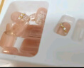 美杜 穿戴甲美甲贴片日常宴会指甲贴24片含果冻胶可拆美甲延长假指甲 珍珠小香 24片 实拍图