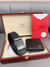 法莱阿玛尼品牌男士皮带钱包礼盒套装100牛皮纯腰带钱夹生日礼物送男友老公 皮带钱包(内穿式)【实木礼盒】 120cm 改尺寸联系客服或下单备注 实拍图