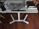 舒福思升降桌移动书桌学习桌笔记本电脑桌床边办公桌站立式工作台高脚桌 【基础款】气动升降站立桌 白色 实拍图