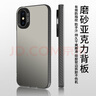 暴走适用苹果xs max手机壳iphone xs max保护套 硅胶软边简约防摔镭射渐变高级感磨砂硬壳 灰 实拍图
