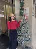 香影中长款黑色丝绒半身裙女2026秋季新款新年正式场合高腰长裙子 黑色 半身裙 S 实拍图