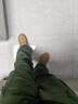 Homlean美式机能伞兵工装裤男秋冬加绒保暖阔腿休闲加厚长裤S6603军绿M 实拍图